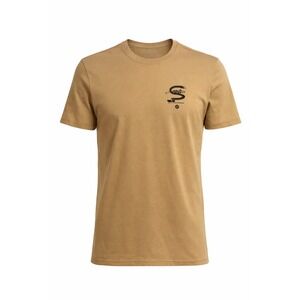 NWOT Stance Crew Tee Tan Graphic Snake Skateboard Casual Short Sleeve‎ Shirt S